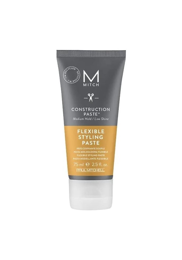 Mitch Paul Mitchell MITCH Construction Paste for Men - Flexible Hold, Crunch-Free, Flake-Free Finish for All Hair Types - Image 1